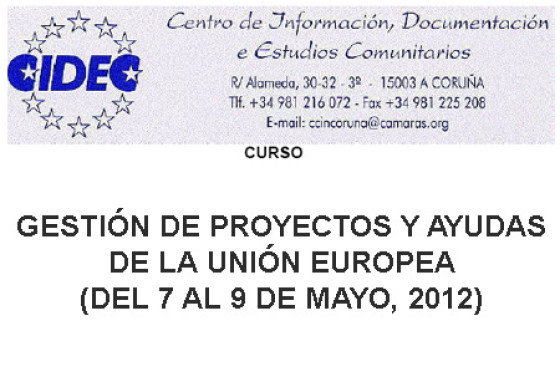 Curso: Gestión de proyectos y ayudas de la Unión Europea