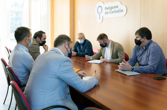 Reunión con el delegado provincial de la Xunta de Galicia. 