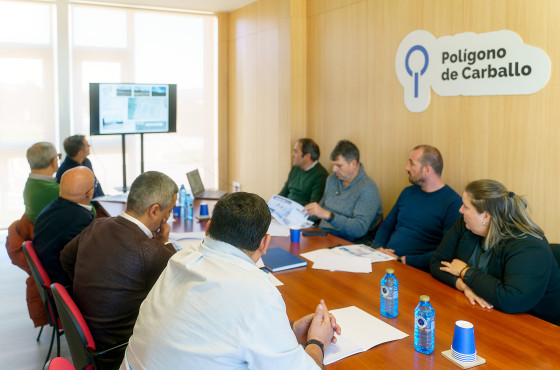 Primeira xuntanza de traballo co alcalde, Daniel Pérez.